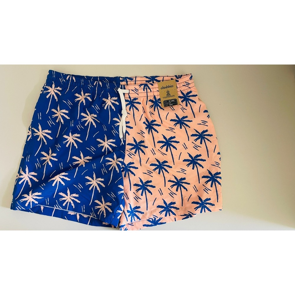 Chubbies The Weekend Kings Swim Trunks Mens 3XL Palm Tree 5.5 Inch NWT